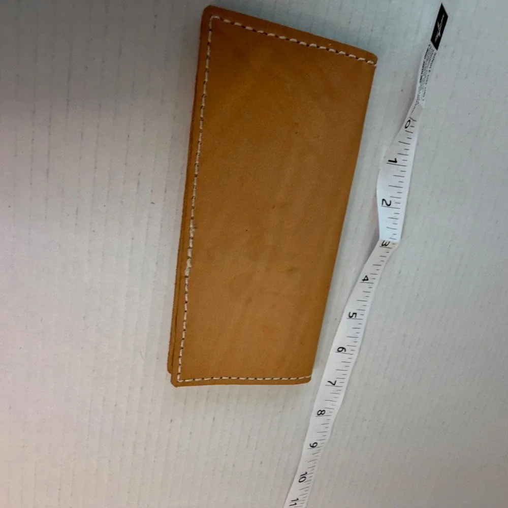 Vintage Hand Tooled Leather‎ Panda Logo Bi-Fold Money Trucker Wallet